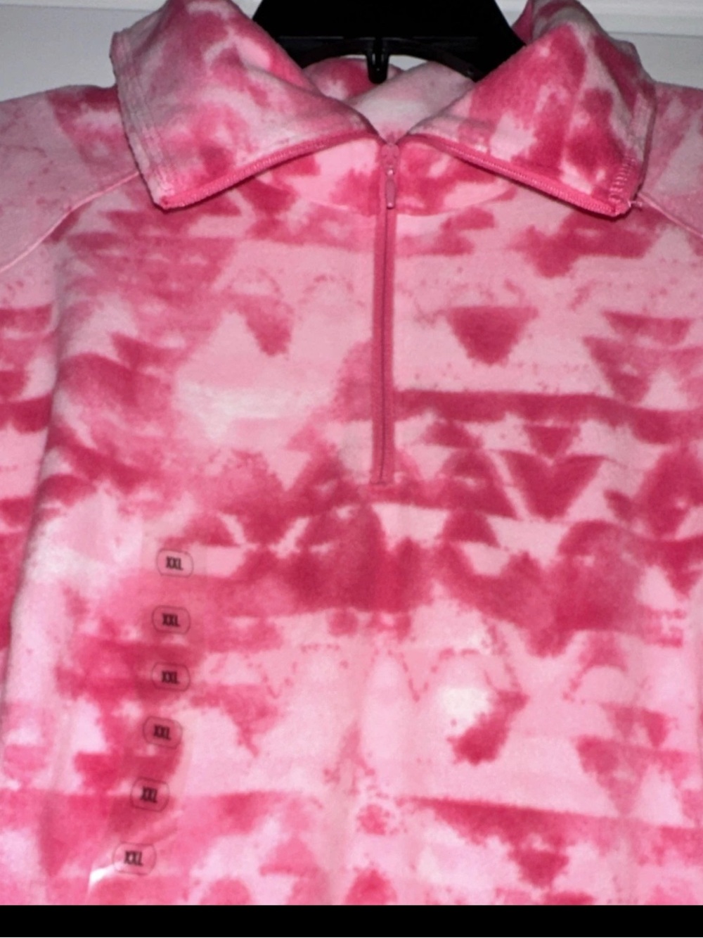 Columbia Pink Tie-Dye Fleece Pullover - Picture 2 of 5